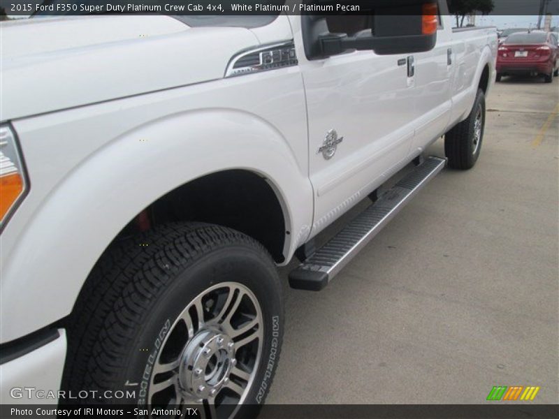 White Platinum / Platinum Pecan 2015 Ford F350 Super Duty Platinum Crew Cab 4x4