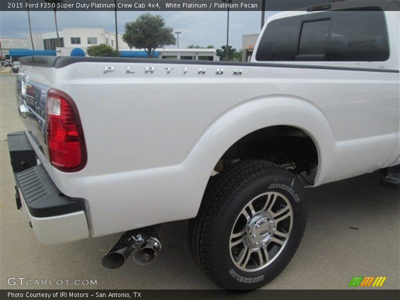 White Platinum / Platinum Pecan 2015 Ford F350 Super Duty Platinum Crew Cab 4x4