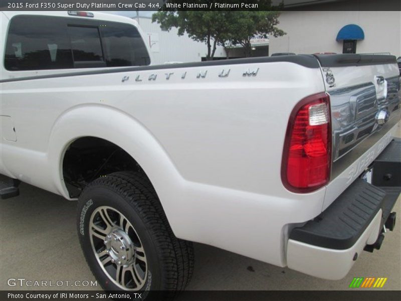 White Platinum / Platinum Pecan 2015 Ford F350 Super Duty Platinum Crew Cab 4x4