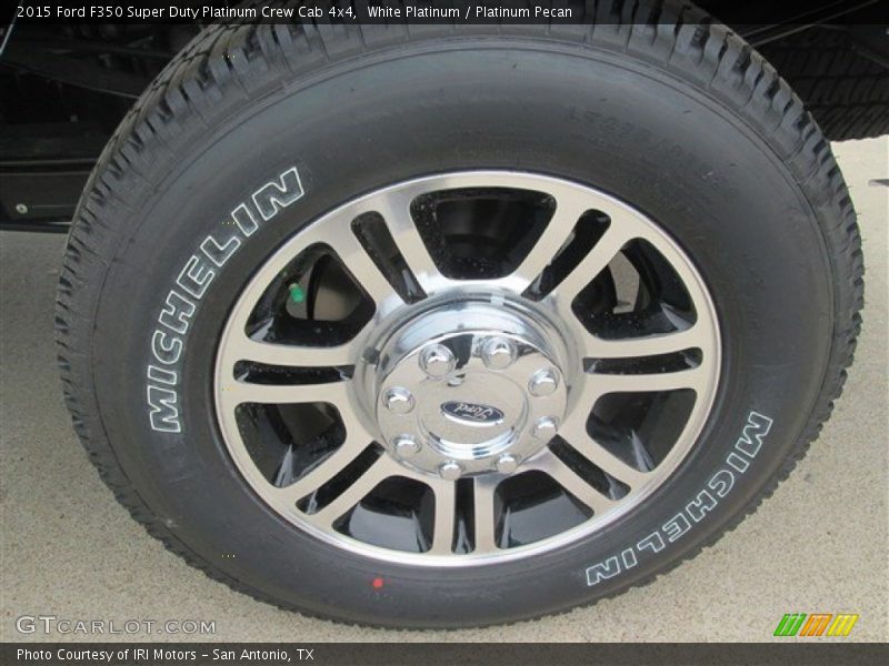 White Platinum / Platinum Pecan 2015 Ford F350 Super Duty Platinum Crew Cab 4x4