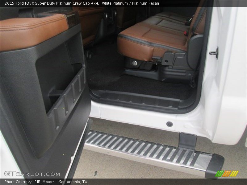 White Platinum / Platinum Pecan 2015 Ford F350 Super Duty Platinum Crew Cab 4x4