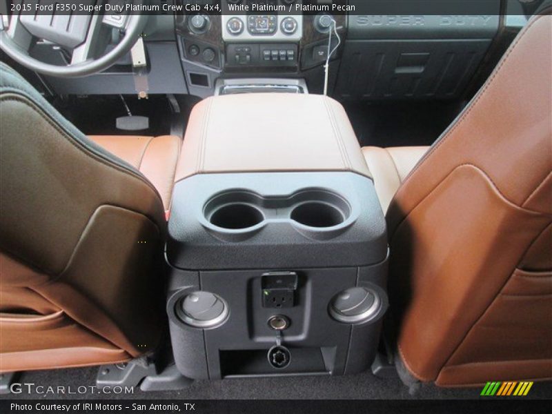 White Platinum / Platinum Pecan 2015 Ford F350 Super Duty Platinum Crew Cab 4x4