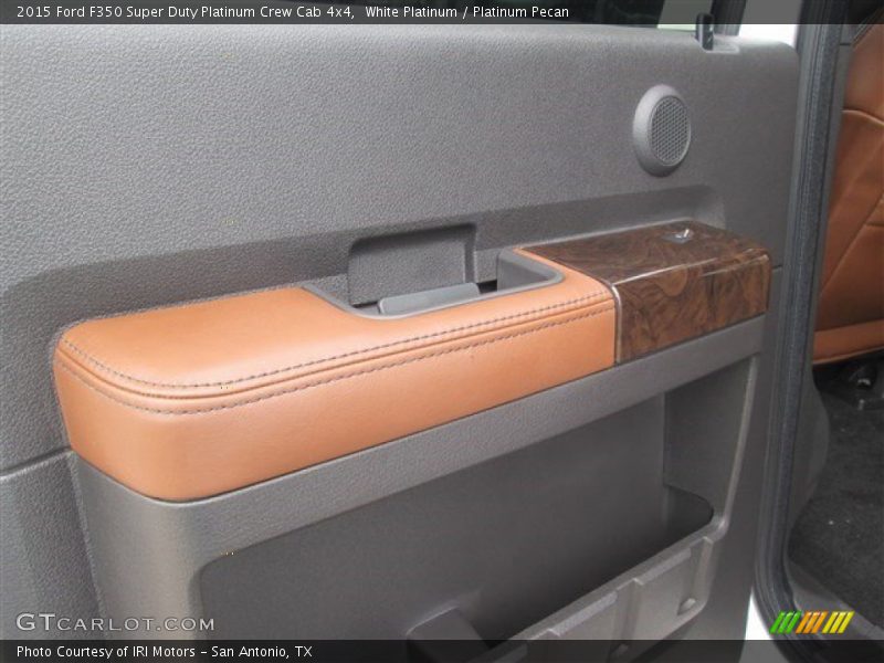 White Platinum / Platinum Pecan 2015 Ford F350 Super Duty Platinum Crew Cab 4x4