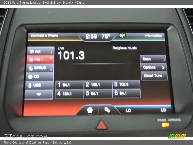 Kodiak Brown Metallic / Dune 2013 Ford Taurus Limited