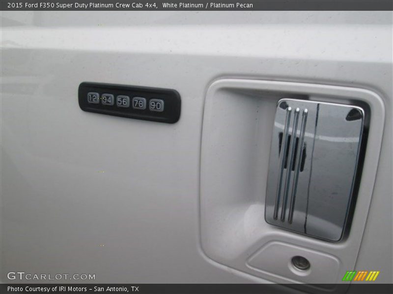 White Platinum / Platinum Pecan 2015 Ford F350 Super Duty Platinum Crew Cab 4x4