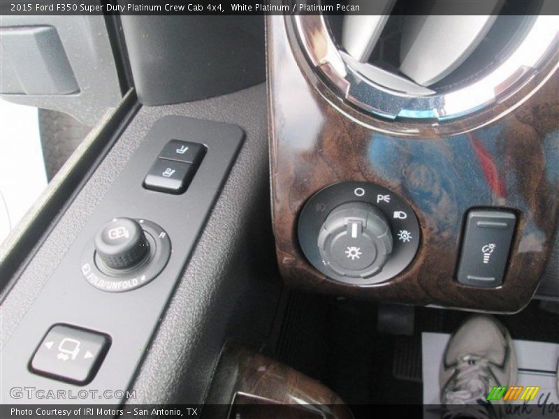 White Platinum / Platinum Pecan 2015 Ford F350 Super Duty Platinum Crew Cab 4x4