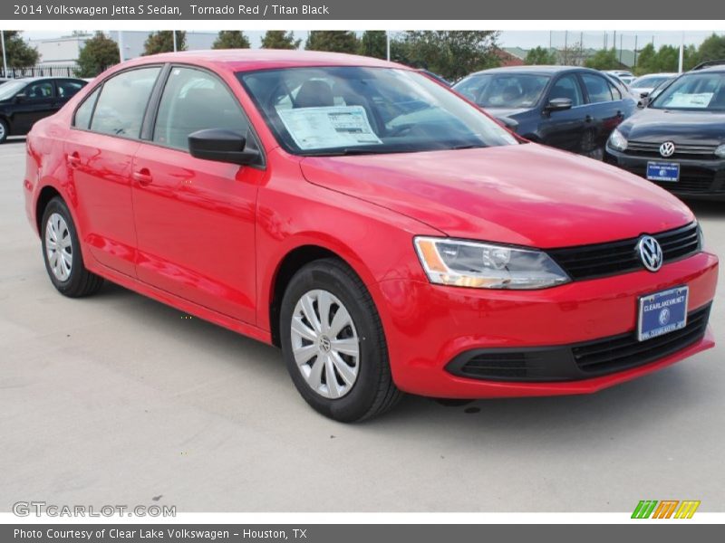 Tornado Red / Titan Black 2014 Volkswagen Jetta S Sedan