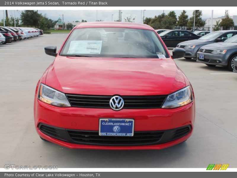 Tornado Red / Titan Black 2014 Volkswagen Jetta S Sedan