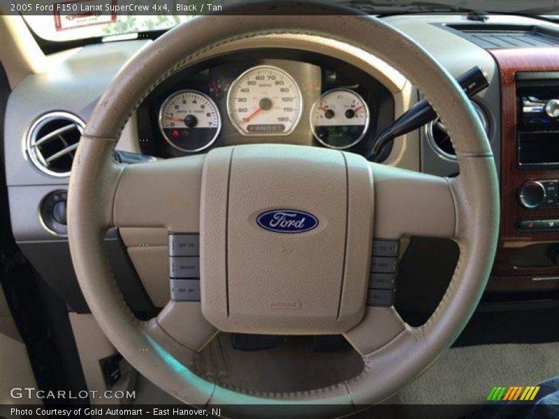 Black / Tan 2005 Ford F150 Lariat SuperCrew 4x4