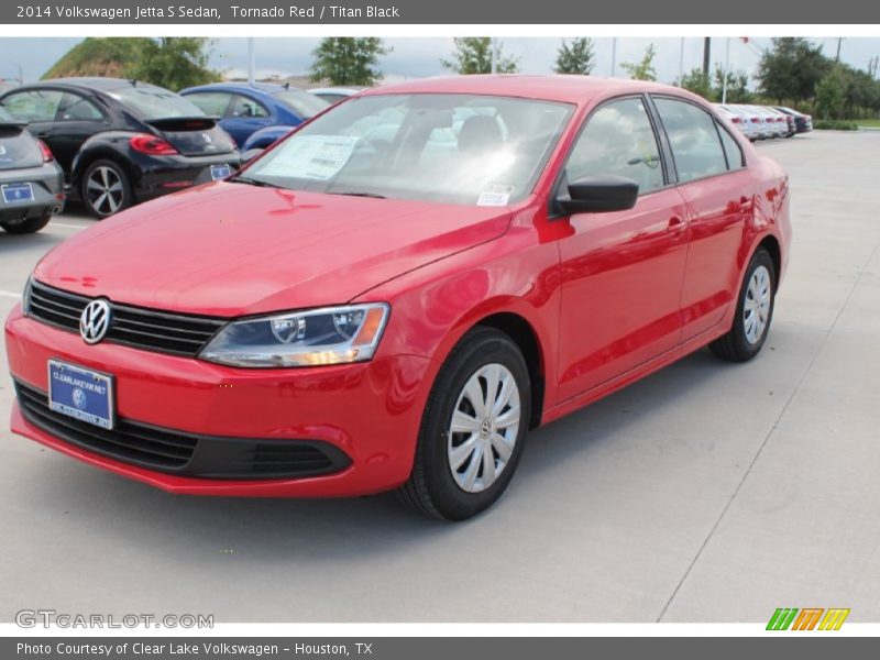 Tornado Red / Titan Black 2014 Volkswagen Jetta S Sedan