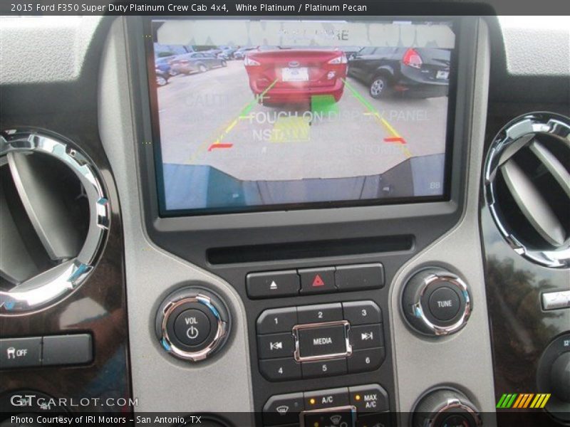 White Platinum / Platinum Pecan 2015 Ford F350 Super Duty Platinum Crew Cab 4x4