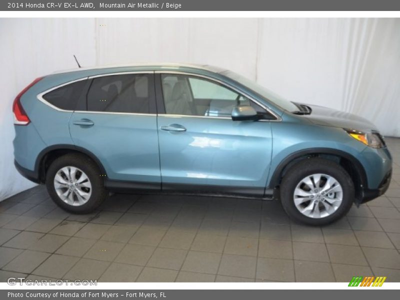 Mountain Air Metallic / Beige 2014 Honda CR-V EX-L AWD