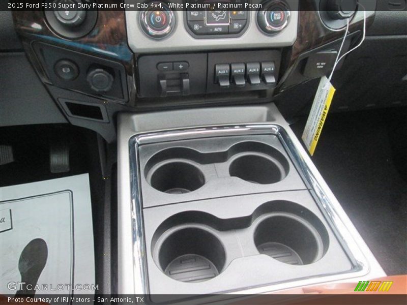 White Platinum / Platinum Pecan 2015 Ford F350 Super Duty Platinum Crew Cab 4x4
