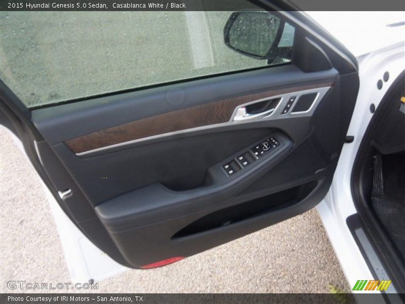 Casablanca White / Black 2015 Hyundai Genesis 5.0 Sedan