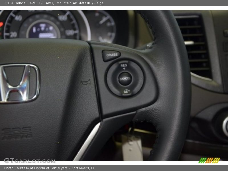 Mountain Air Metallic / Beige 2014 Honda CR-V EX-L AWD