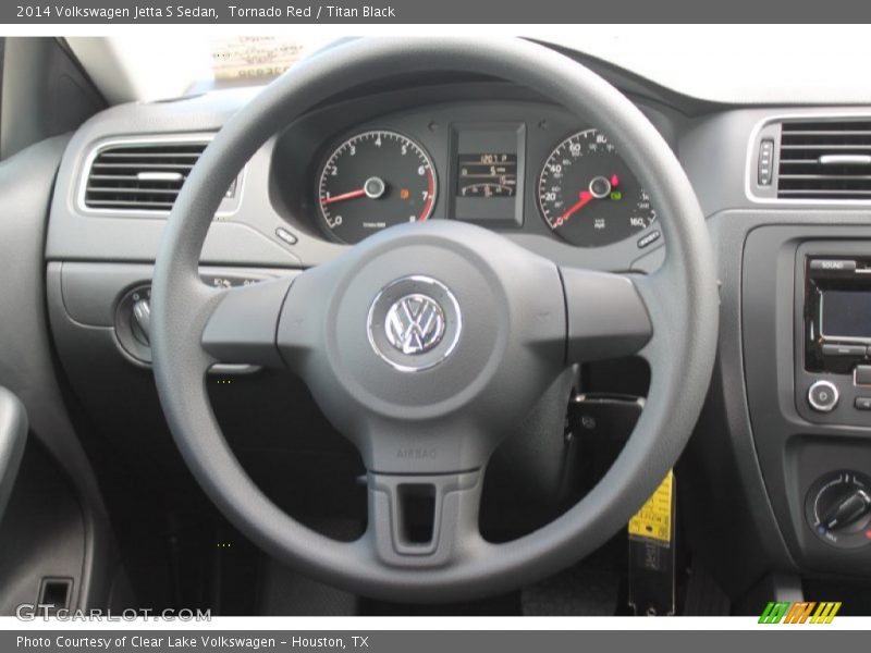 Tornado Red / Titan Black 2014 Volkswagen Jetta S Sedan