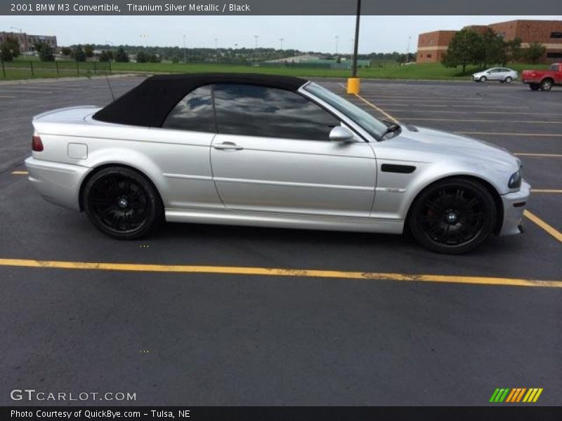 Titanium Silver Metallic / Black 2001 BMW M3 Convertible