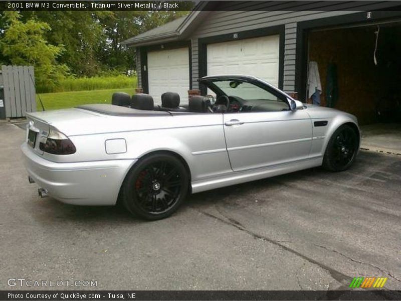 Titanium Silver Metallic / Black 2001 BMW M3 Convertible