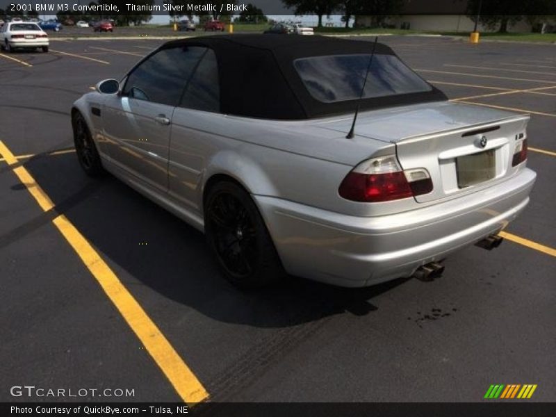 Titanium Silver Metallic / Black 2001 BMW M3 Convertible
