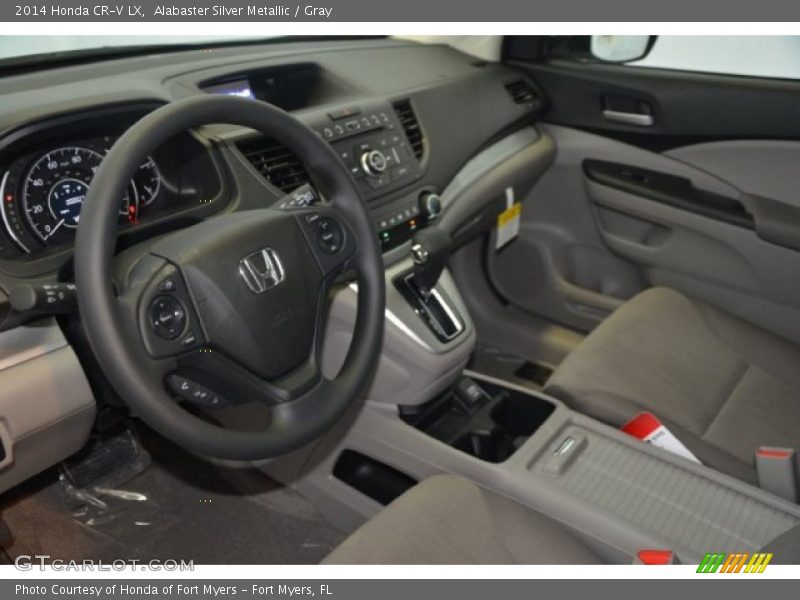 Alabaster Silver Metallic / Gray 2014 Honda CR-V LX