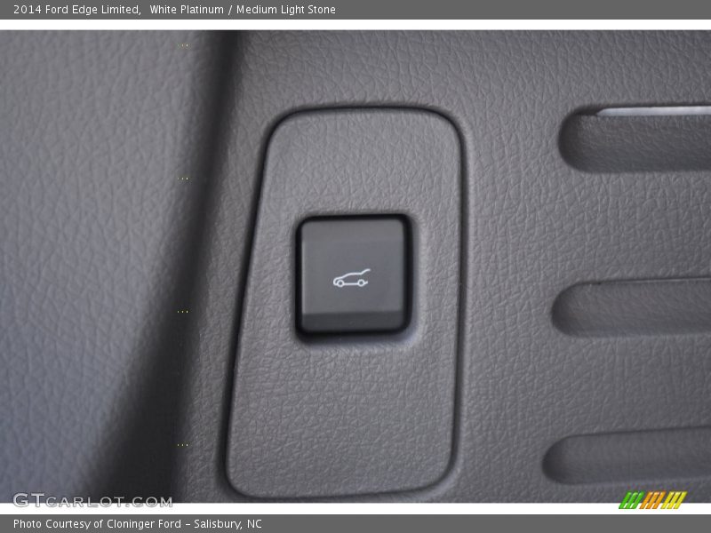 White Platinum / Medium Light Stone 2014 Ford Edge Limited
