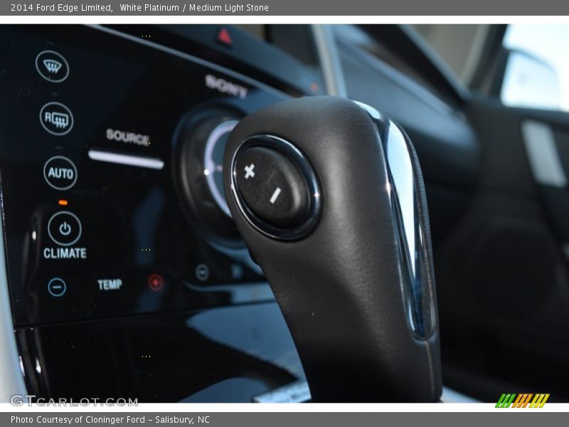White Platinum / Medium Light Stone 2014 Ford Edge Limited