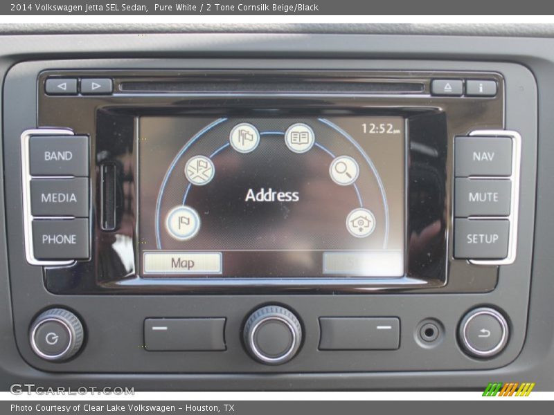 Pure White / 2 Tone Cornsilk Beige/Black 2014 Volkswagen Jetta SEL Sedan