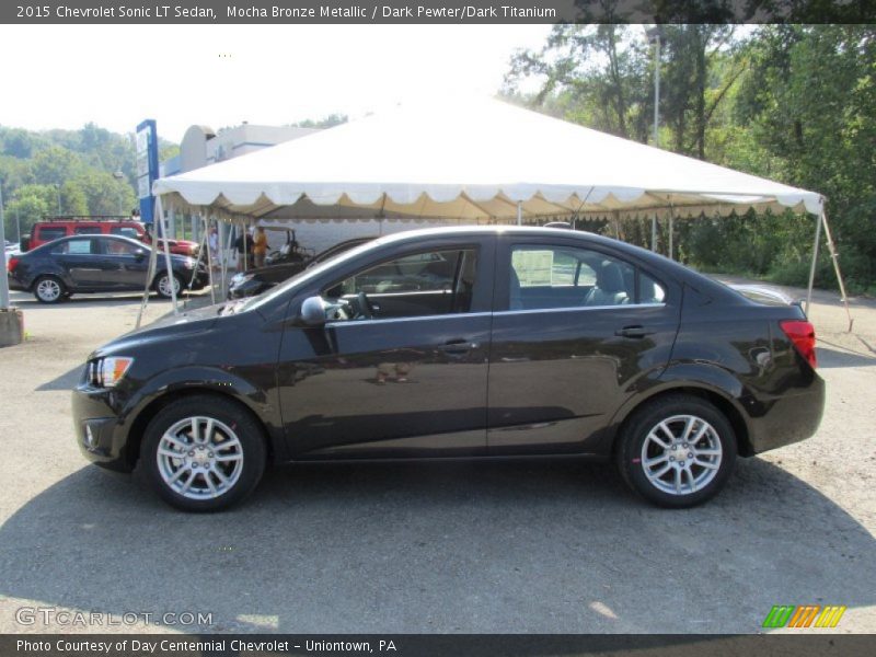 Mocha Bronze Metallic / Dark Pewter/Dark Titanium 2015 Chevrolet Sonic LT Sedan