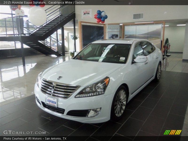 Casablanca White / Saddle 2015 Hyundai Equus Signature