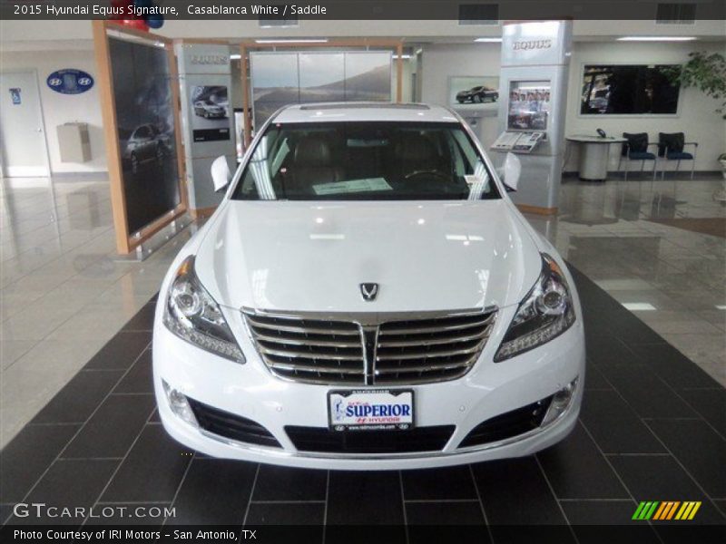 Casablanca White / Saddle 2015 Hyundai Equus Signature