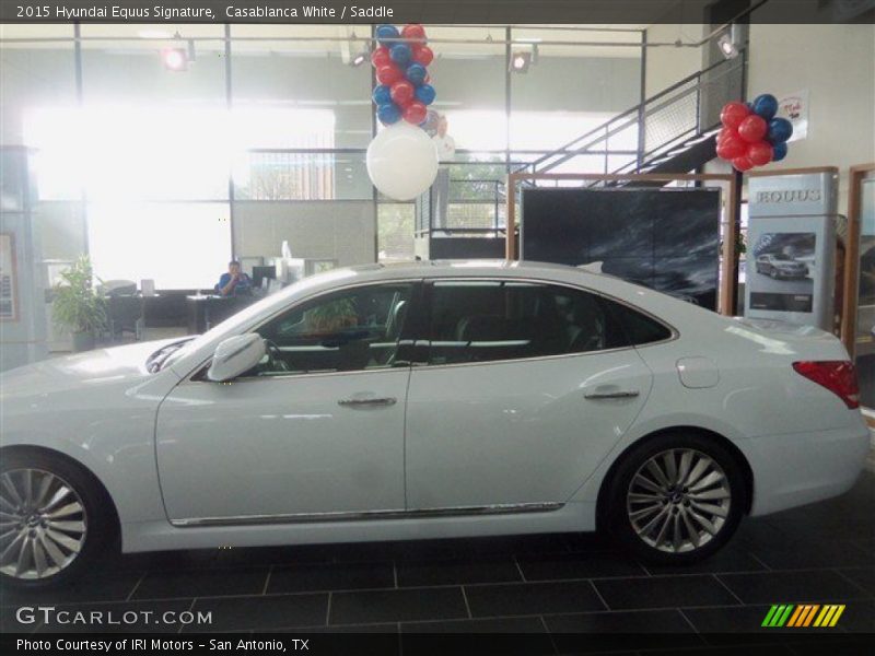 Casablanca White / Saddle 2015 Hyundai Equus Signature