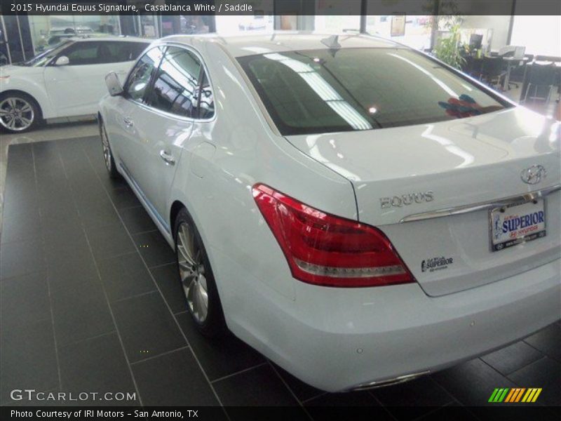 Casablanca White / Saddle 2015 Hyundai Equus Signature