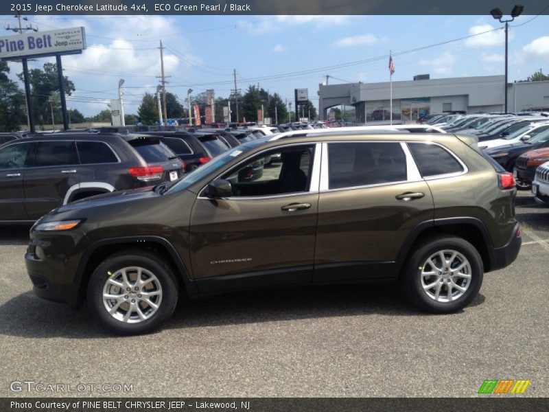 ECO Green Pearl / Black 2015 Jeep Cherokee Latitude 4x4
