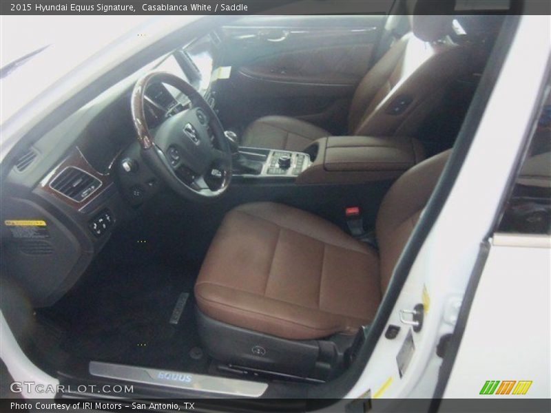 Casablanca White / Saddle 2015 Hyundai Equus Signature
