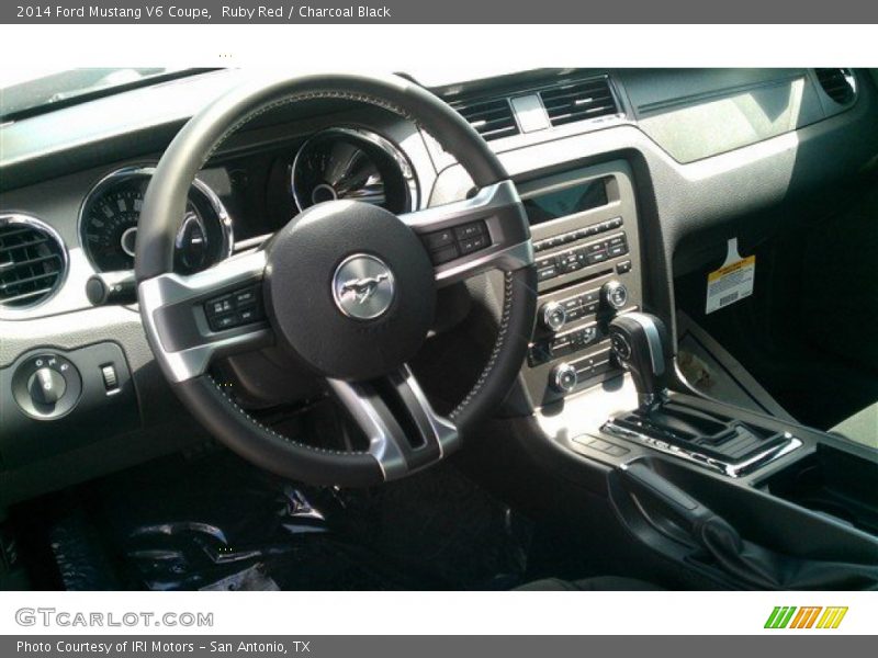 Ruby Red / Charcoal Black 2014 Ford Mustang V6 Coupe