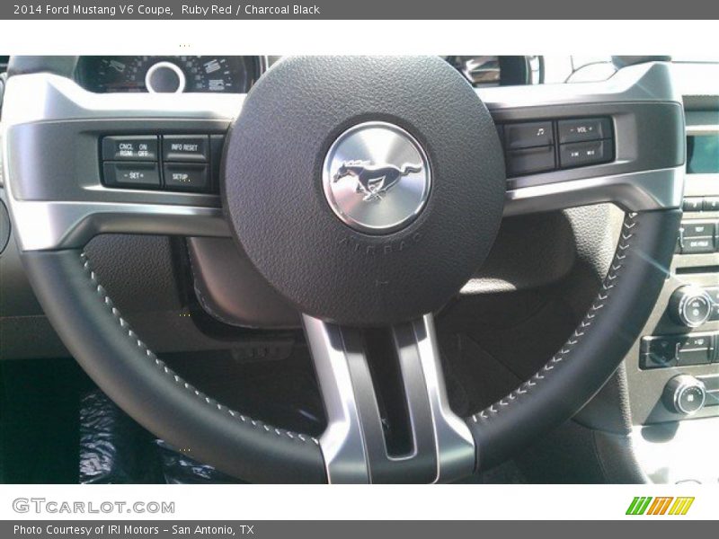 Ruby Red / Charcoal Black 2014 Ford Mustang V6 Coupe