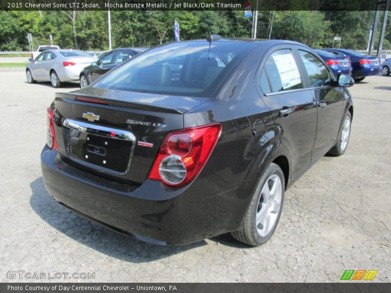 Mocha Bronze Metallic / Jet Black/Dark Titanium 2015 Chevrolet Sonic LTZ Sedan