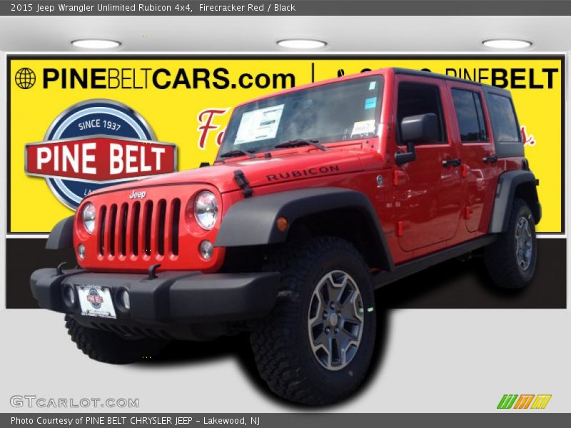 Firecracker Red / Black 2015 Jeep Wrangler Unlimited Rubicon 4x4