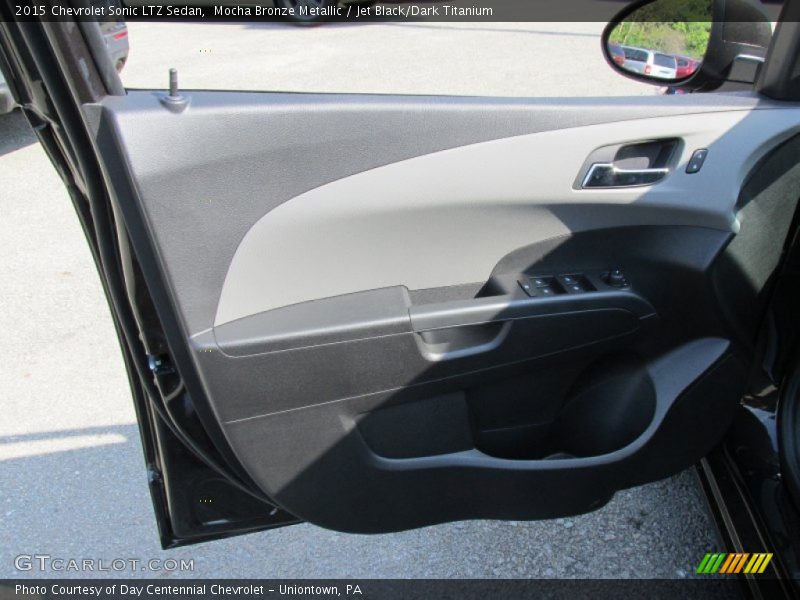 Mocha Bronze Metallic / Jet Black/Dark Titanium 2015 Chevrolet Sonic LTZ Sedan
