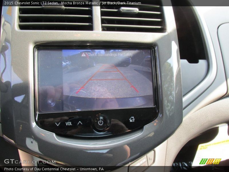 Mocha Bronze Metallic / Jet Black/Dark Titanium 2015 Chevrolet Sonic LTZ Sedan