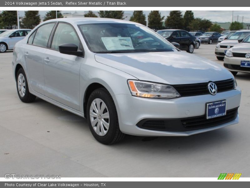 Reflex Silver Metallic / Titan Black 2014 Volkswagen Jetta S Sedan