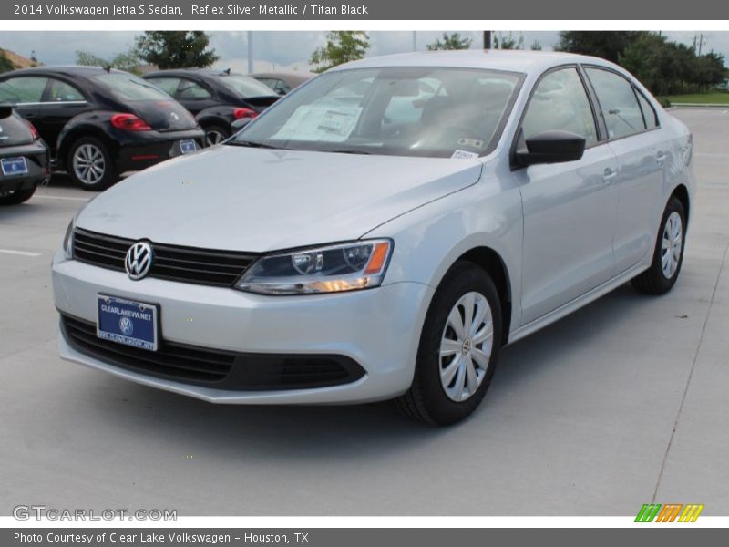 Reflex Silver Metallic / Titan Black 2014 Volkswagen Jetta S Sedan