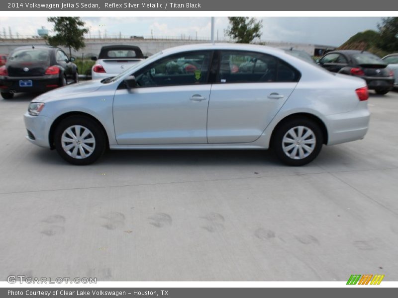 Reflex Silver Metallic / Titan Black 2014 Volkswagen Jetta S Sedan