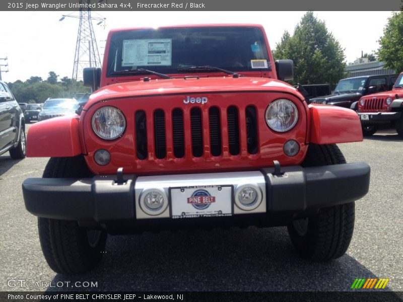 Firecracker Red / Black 2015 Jeep Wrangler Unlimited Sahara 4x4