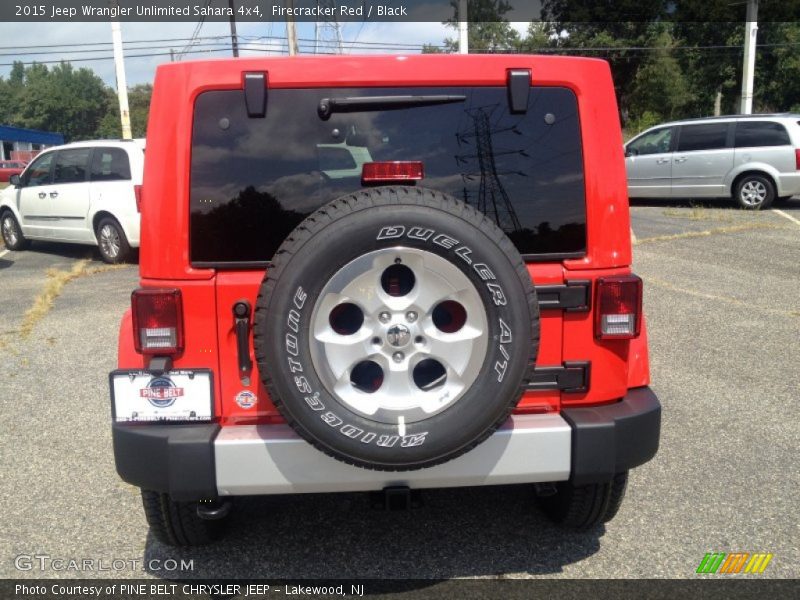 Firecracker Red / Black 2015 Jeep Wrangler Unlimited Sahara 4x4