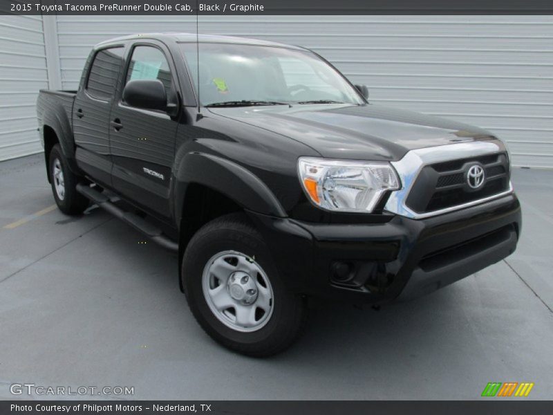 Black / Graphite 2015 Toyota Tacoma PreRunner Double Cab