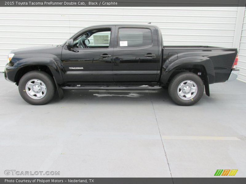 Black / Graphite 2015 Toyota Tacoma PreRunner Double Cab