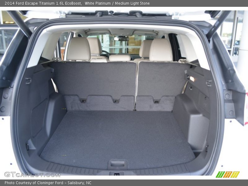 White Platinum / Medium Light Stone 2014 Ford Escape Titanium 1.6L EcoBoost