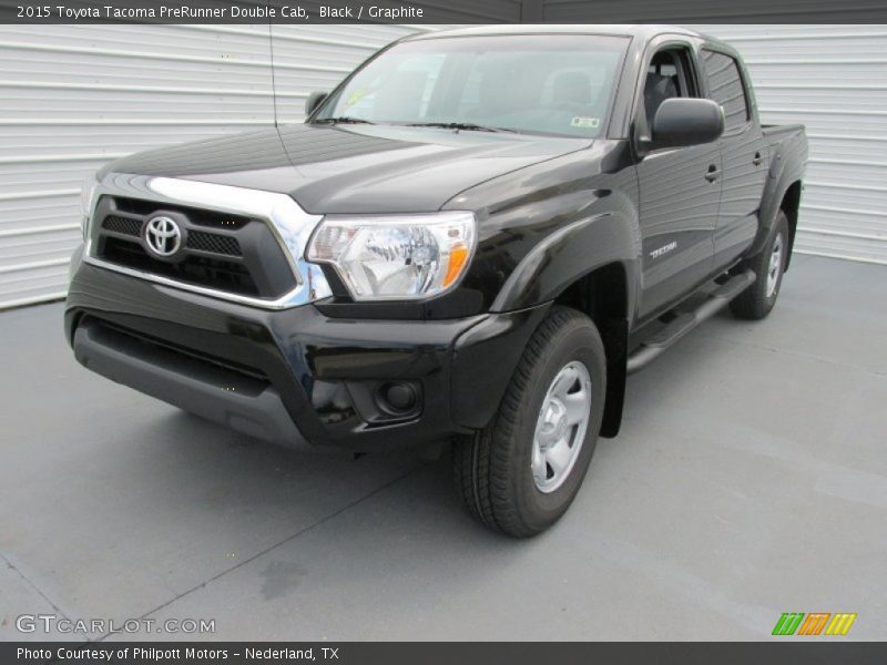 Black / Graphite 2015 Toyota Tacoma PreRunner Double Cab