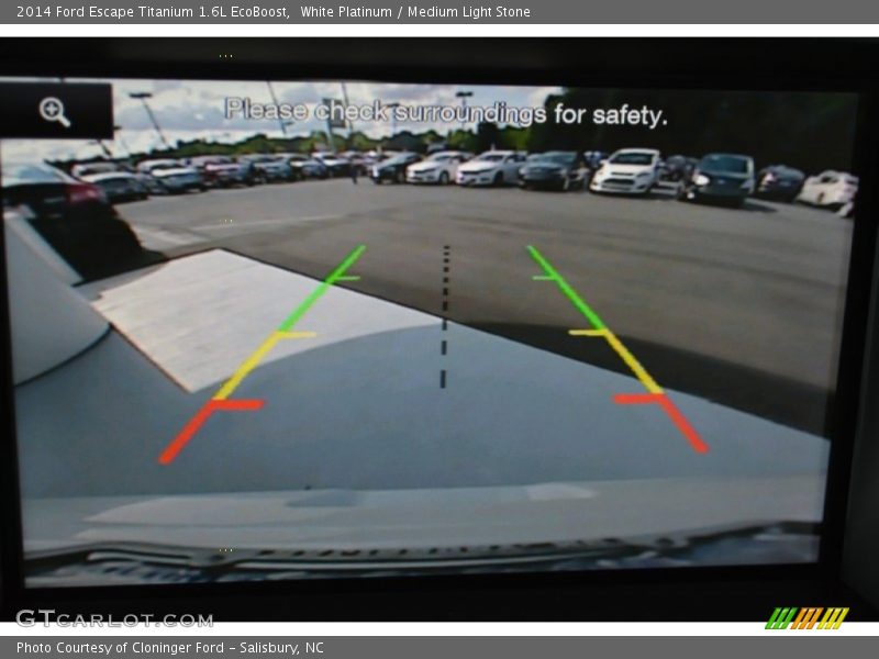 White Platinum / Medium Light Stone 2014 Ford Escape Titanium 1.6L EcoBoost